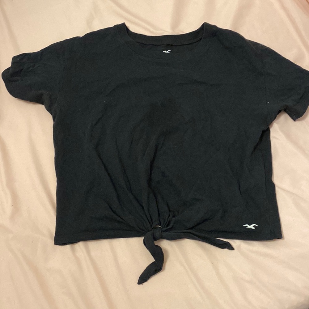 hollister cropped short sleeve top